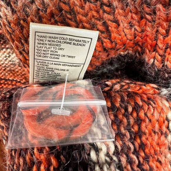 BB Dakota X Steve Madden Canyon Cutie Cardigan Stripe Open Front Orange M NWT - Picture 7 of 10